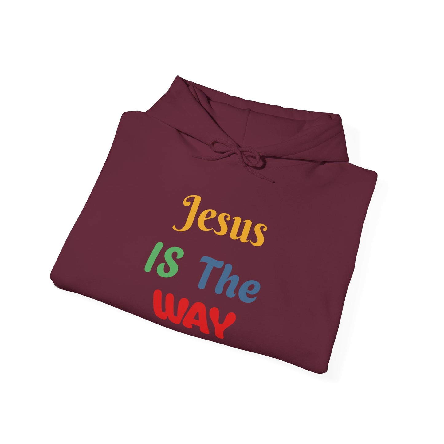 Faith-Inspired Unisex Hooded Sweatshirt - 'Jesus IS The WAY'